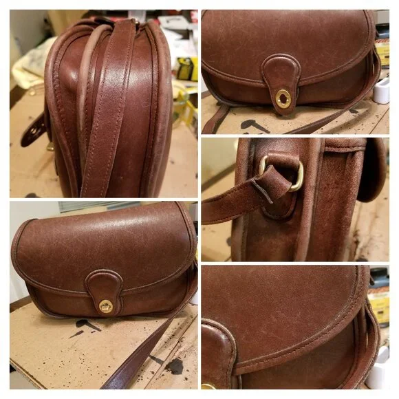 Vintage Coach Prarie 9954 Brown Leather Shoulder Bag - Picture 10 of 10